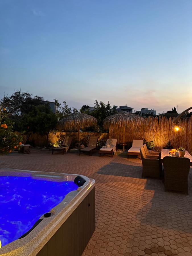 Villa Aspasia With Private Jacuzzi - Oasis Resort Kokkinos Pyrgos Eksteriør billede